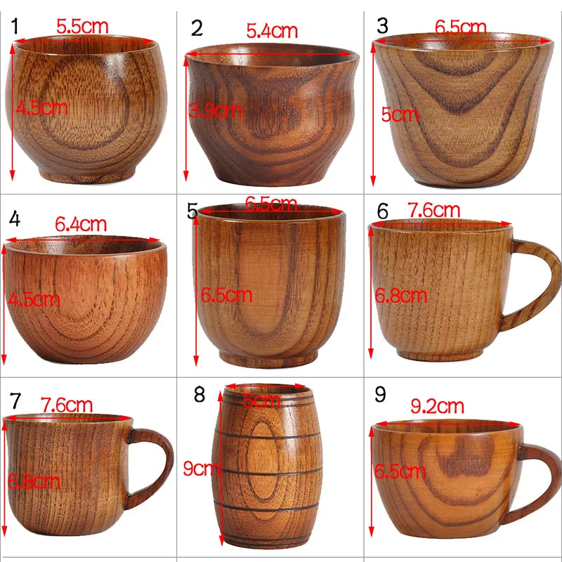 Retro Wooden Cup 