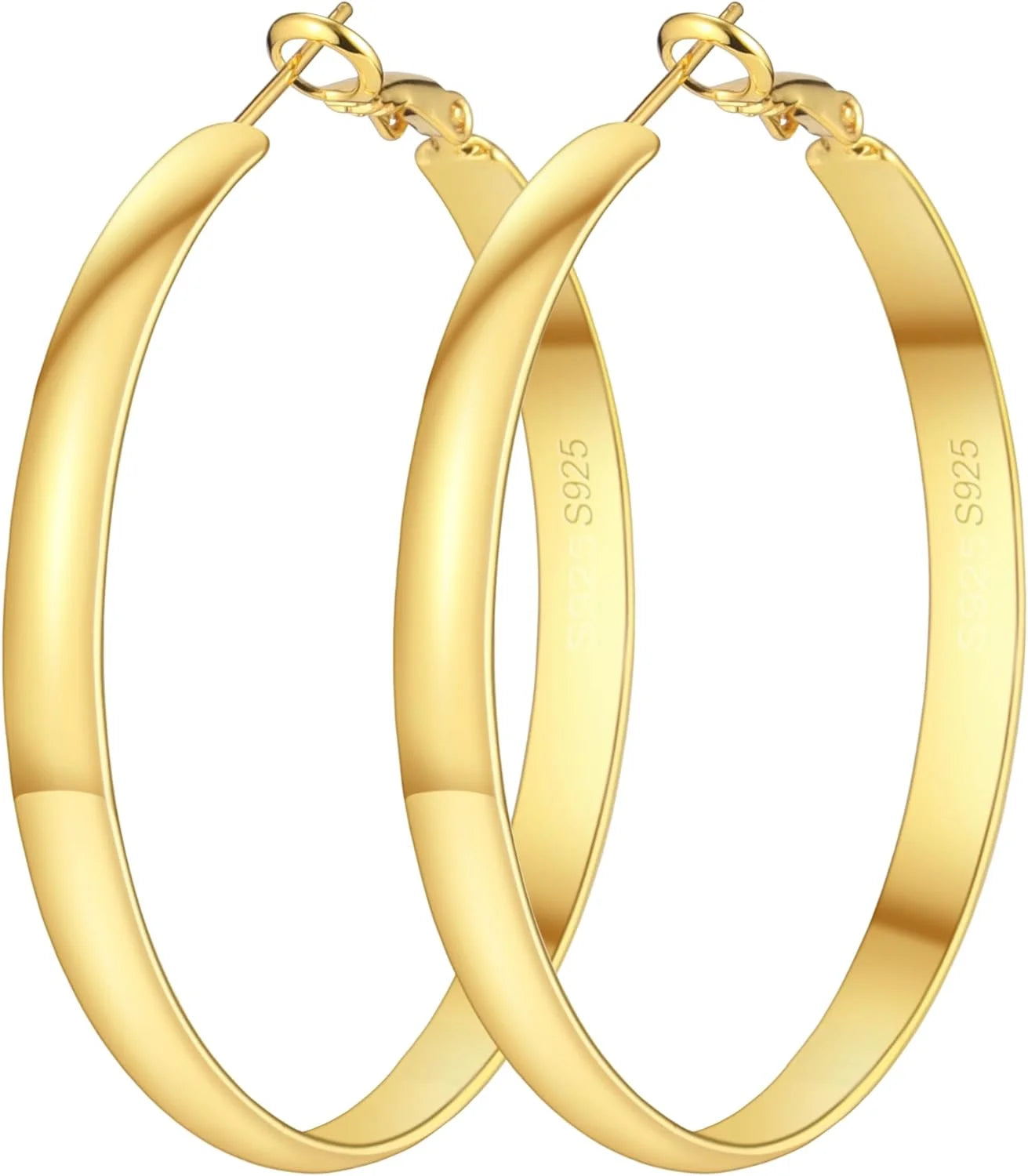  Gold Hoop Earrings 14K Gold 