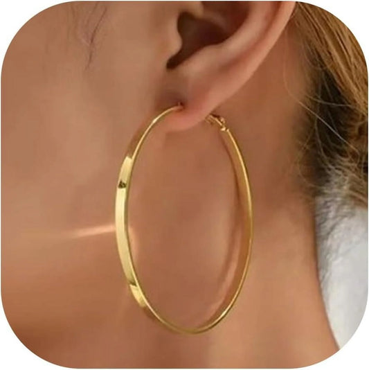  Gold Hoop Earrings 14K Gold 